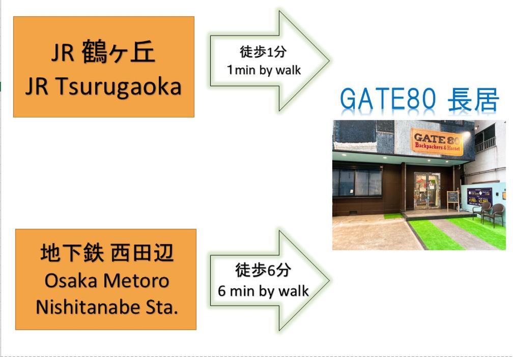Hostel Gate 80 Osaka Zewnętrze zdjęcie